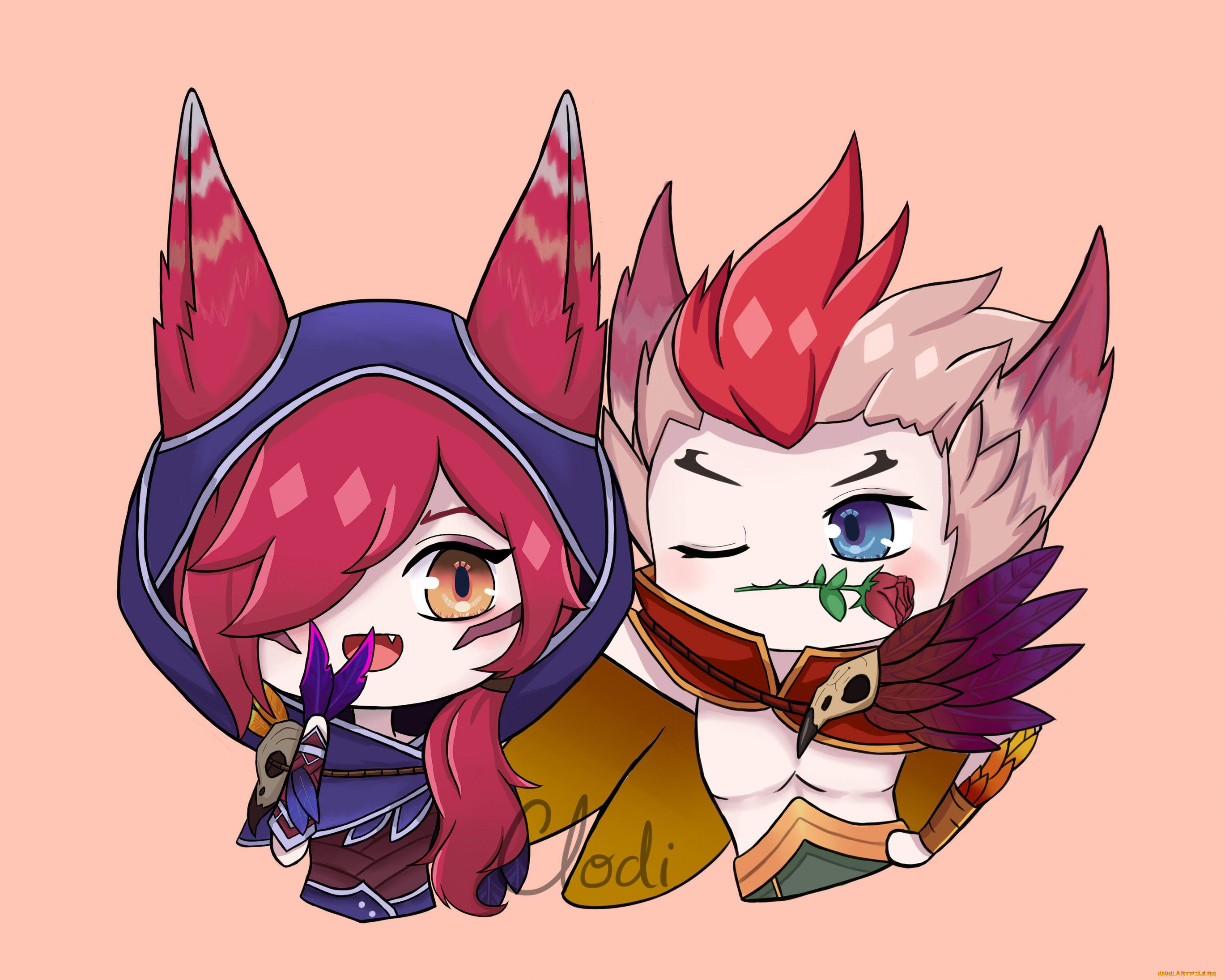  , league of legends, rakan, xayah, , , 